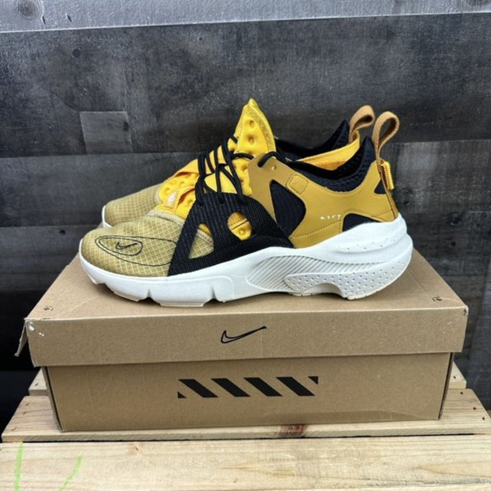 Nike Huarache Type Club Gold Pale Ivory Yellow BQ5102 700 Sneakers Sz 9.5‎